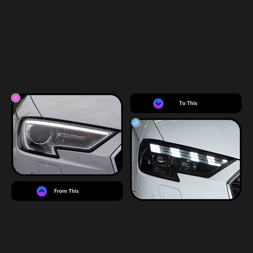 Εμπρός DRL για Audi A3 2017-2020