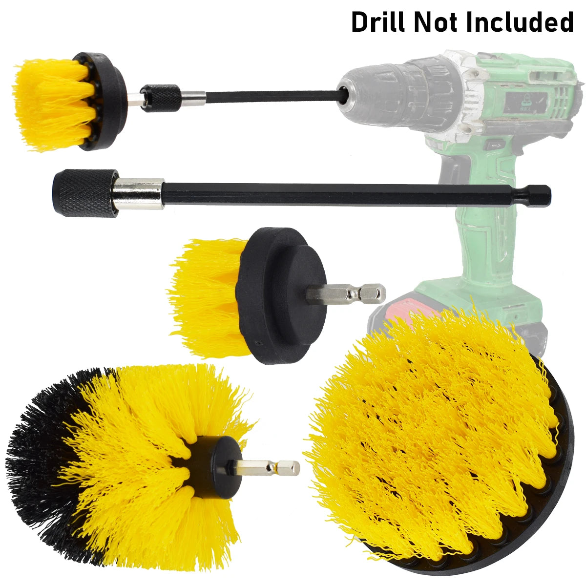 3 Κεφαλές Βούρτσας Συμβατές με Τρυπάνι\Δράπανο