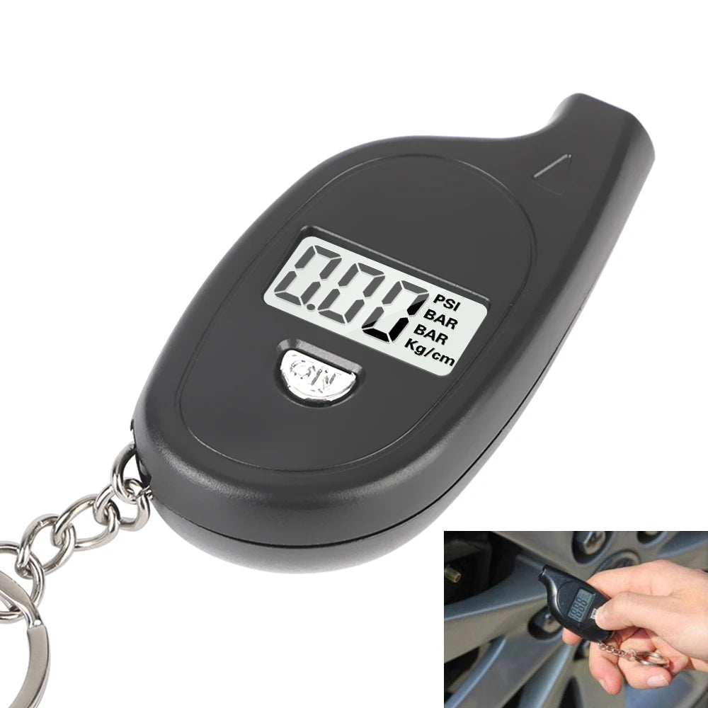 Μπρελόκ Μετρητής Πίεσης Ελαστικών έως 10bar με Οθόνη