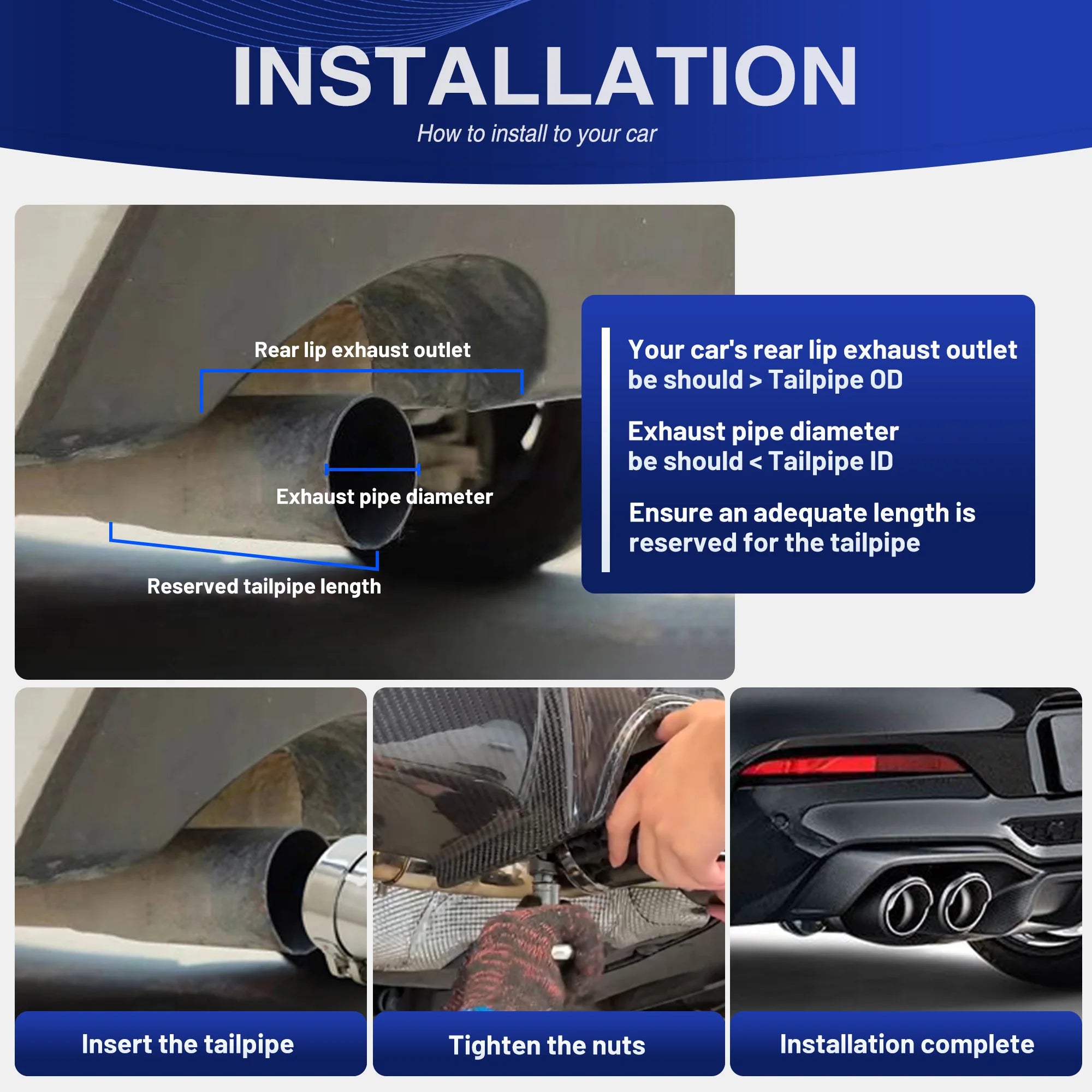 Μπούκες E-RACING Universal