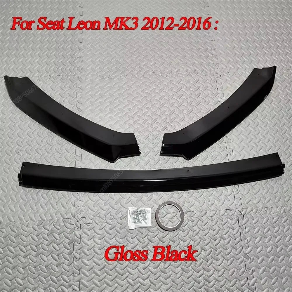 Maxton Μπροστινό Lip για Seat Leon MK3 MK3.5 2012-19