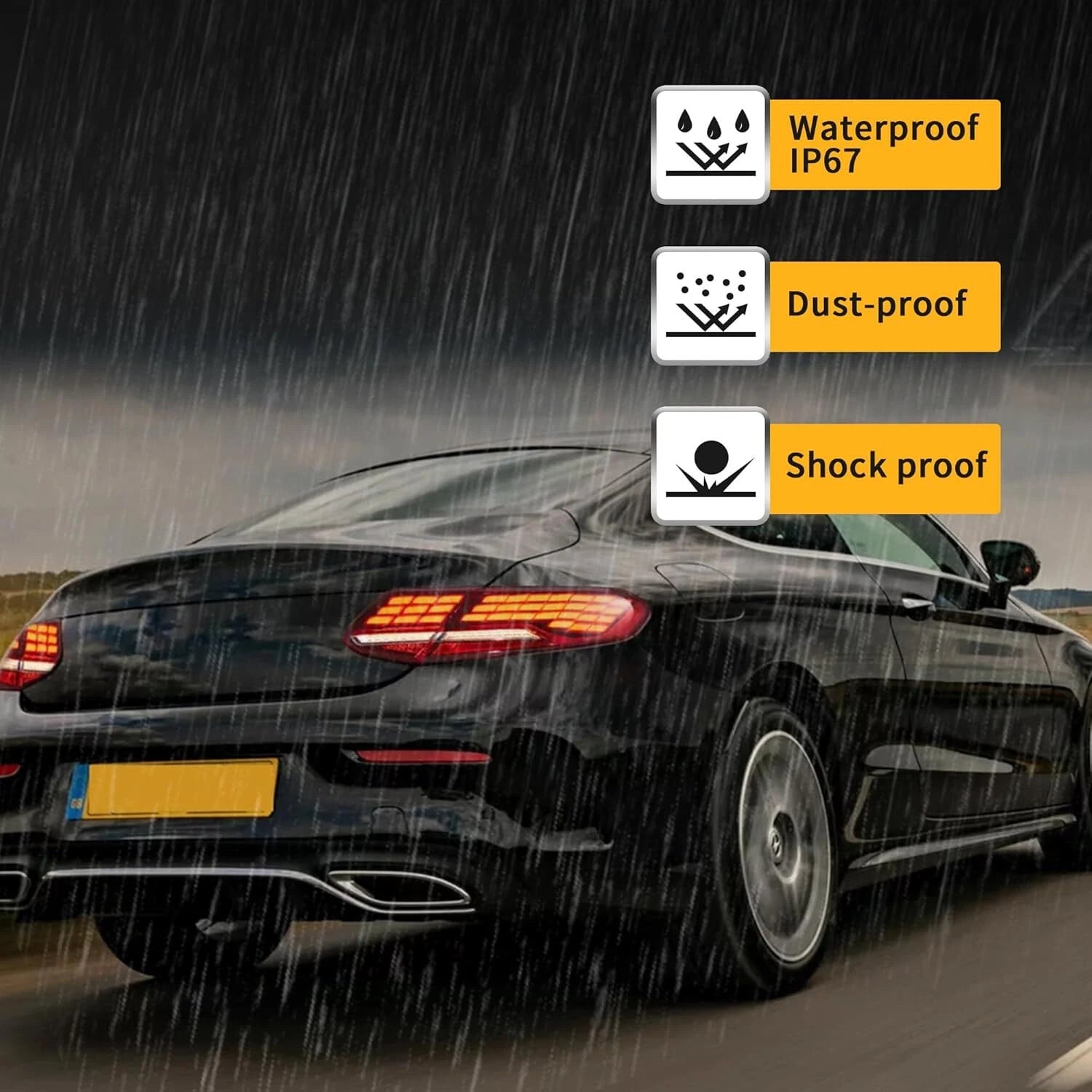 Πίσω φώτα LED για Mercedes Benz C Class C205 A205 2015-2021