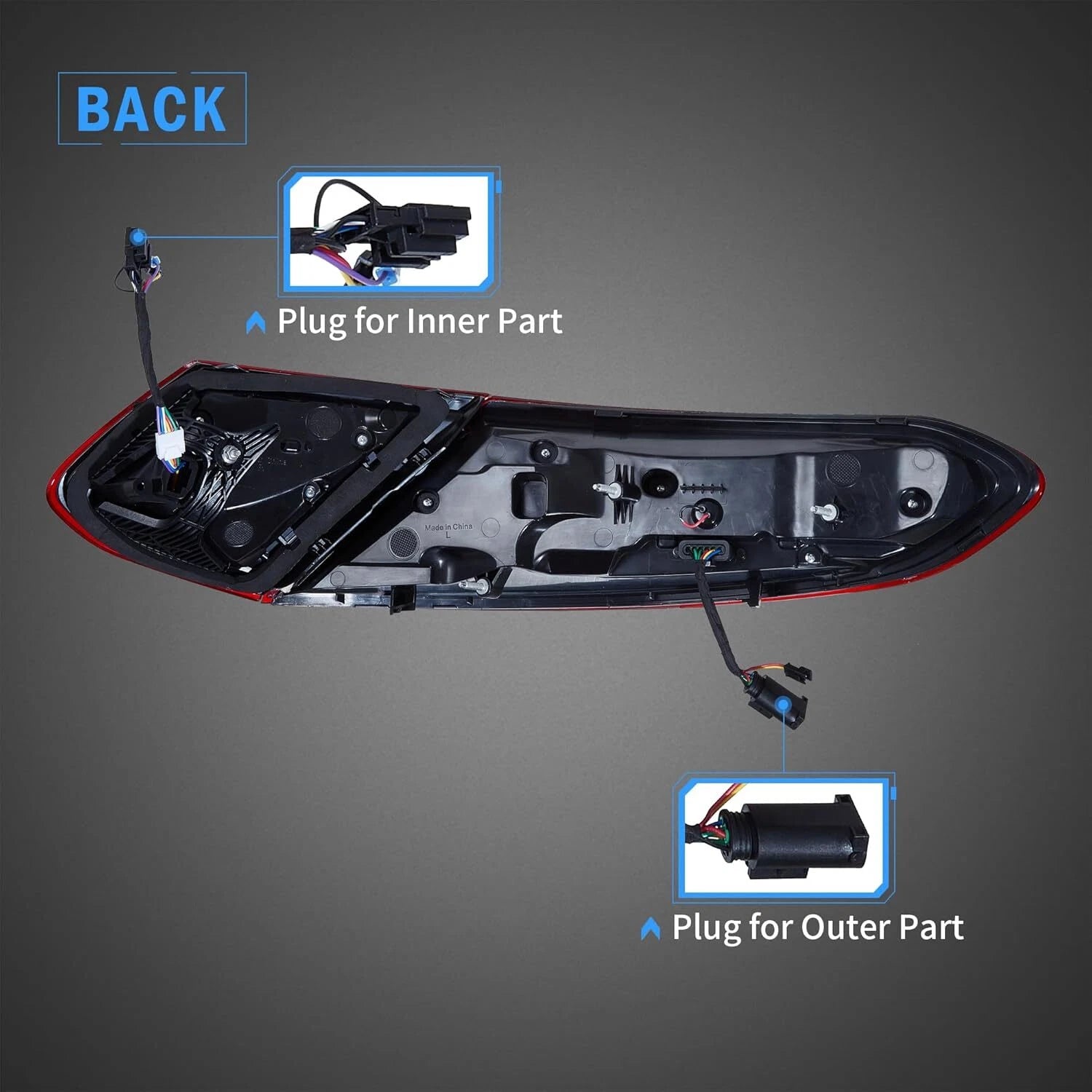 Πίσω φώτα LED για Mercedes Benz C Class C205 A205 2015-2021