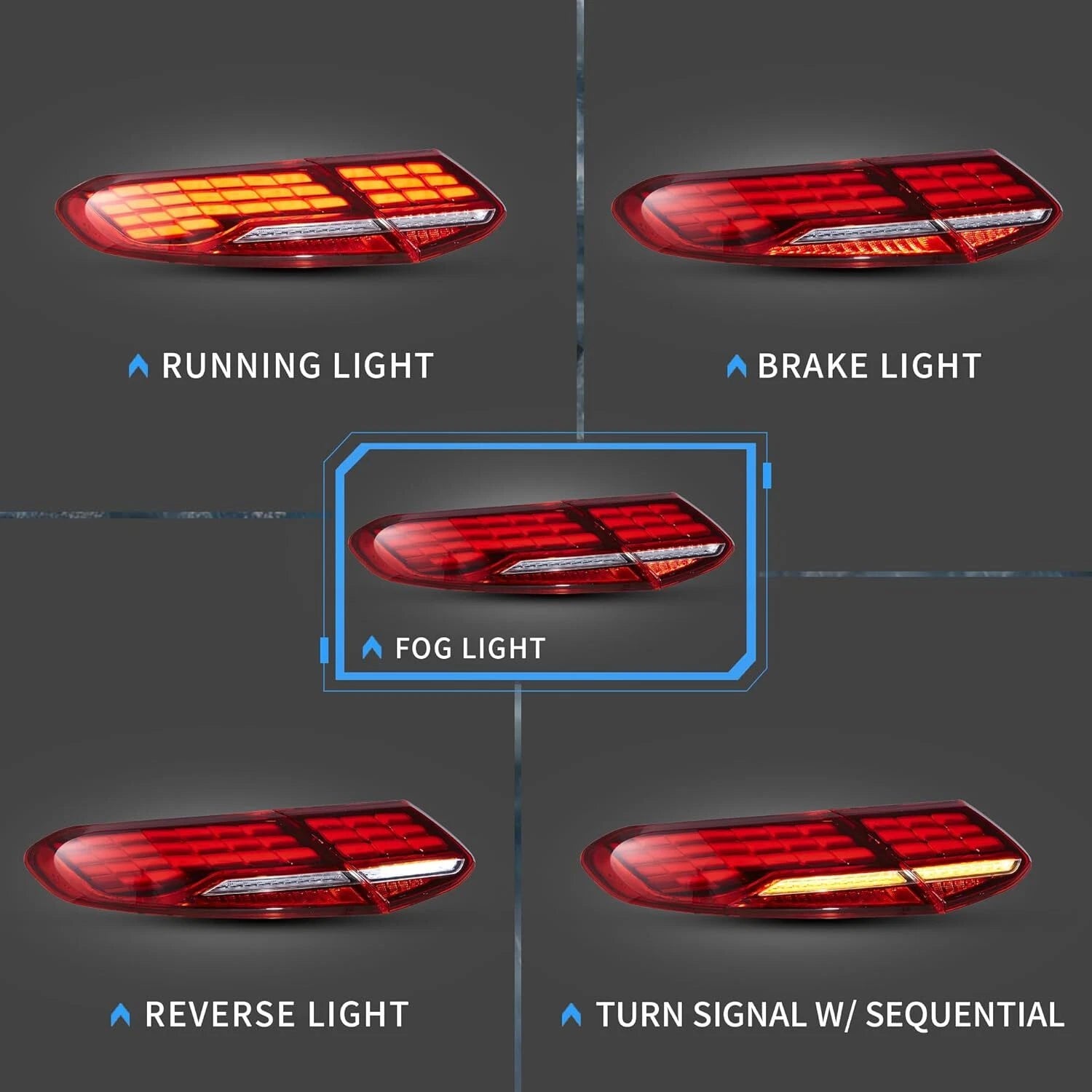 Πίσω φώτα LED για Mercedes Benz C Class C205 A205 2015-2021