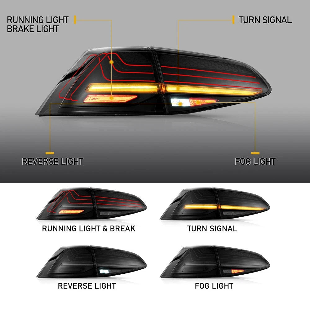 Σετ Προβολείς LED + Πίσω Φώτα για VW Golf 7 MK 7 2013-2017