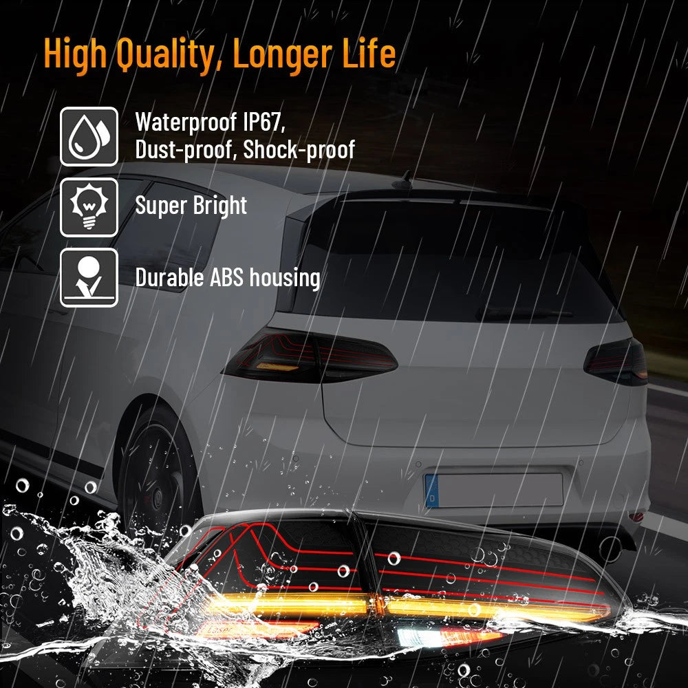 Σετ Προβολείς LED + Πίσω Φώτα για VW Golf 7 MK 7 2013-2017